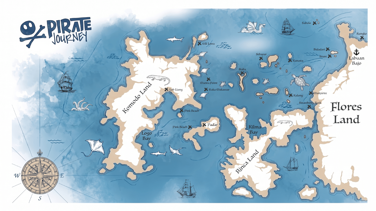 PJ Komodo Map - Leisure